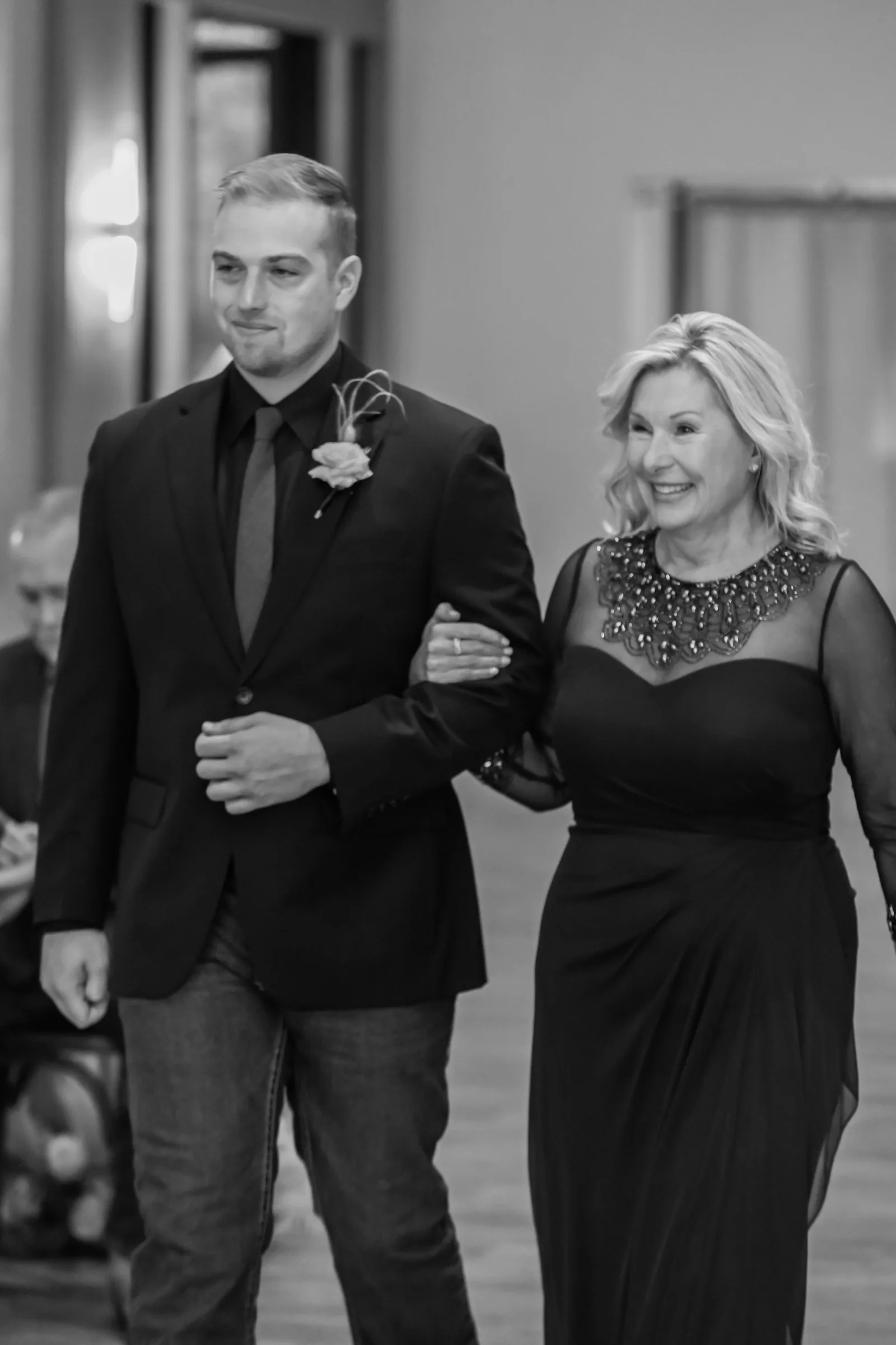 Couple looking at each other